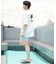 【ムラサキスポーツ限定】DEVILUSE(デビルユース)水陸両用 ラッシュガード 半袖Tシャツ オーバーサイズ 243OO1ST303DU/メンズ ムラサキスポーツ