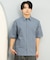 【ムラサキスポーツ限定】DEAR LAUREL(ディアローレル)半袖シャツ シアサッカー素材 軽量 ストレッチ 速乾 SEERSUCKER SHIRT D25S2404/メンズ ムラサキスポーツ