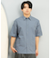【ムラサキスポーツ限定】DEAR LAUREL(ディアローレル)半袖シャツ シアサッカー素材 軽量 ストレッチ 速乾 SEERSUCKER SHIRT D25S2404/メンズ ムラサキスポーツ