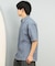 【ムラサキスポーツ限定】DEAR LAUREL(ディアローレル)半袖シャツ シアサッカー素材 軽量 ストレッチ 速乾 SEERSUCKER SHIRT D25S2404/メンズ ムラサキスポーツ