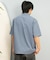 【ムラサキスポーツ限定】DEAR LAUREL(ディアローレル)半袖シャツ シアサッカー素材 軽量 ストレッチ 速乾 SEERSUCKER SHIRT D25S2404/メンズ ムラサキスポーツ