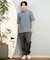 【ムラサキスポーツ限定】DEAR LAUREL(ディアローレル)半袖シャツ シアサッカー素材 軽量 ストレッチ 速乾 SEERSUCKER SHIRT D25S2404/メンズ ムラサキスポーツ