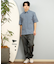 【ムラサキスポーツ限定】DEAR LAUREL(ディアローレル)半袖シャツ シアサッカー素材 軽量 ストレッチ 速乾 SEERSUCKER SHIRT D25S2404/メンズ ムラサキスポーツ