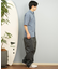 【ムラサキスポーツ限定】DEAR LAUREL(ディアローレル)半袖シャツ シアサッカー素材 軽量 ストレッチ 速乾 SEERSUCKER SHIRT D25S2404/メンズ ムラサキスポーツ