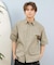 【ムラサキスポーツ限定】DEAR LAUREL(ディアローレル)半袖シャツ シアサッカー素材 軽量 ストレッチ 速乾 SEERSUCKER SHIRT D25S2404/メンズ ムラサキスポーツ