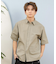 【ムラサキスポーツ限定】DEAR LAUREL(ディアローレル)半袖シャツ シアサッカー素材 軽量 ストレッチ 速乾 SEERSUCKER SHIRT D25S2404/メンズ ムラサキスポーツ