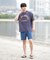 【ムラサキスポーツ限定】DEAR LAUREL(ディアローレル) × JACSON MATISSE(ジャクソンマティス)SANTA MONICA 半袖Tシャツ フロントプリント ヴィンテージ風 DL25S-JM01/メンズ ムラサキスポーツ