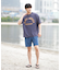 【ムラサキスポーツ限定】DEAR LAUREL(ディアローレル) × JACSON MATISSE(ジャクソンマティス)SANTA MONICA 半袖Tシャツ フロントプリント ヴィンテージ風 DL25S-JM01/メンズ ムラサキスポーツ