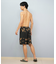 QUIKSILVER(クイックシルバー)水着 ボードショーツ サーフパンツ 水陸両用 ゴムトランクス ボタニカル QBS252004/メンズ ムラサキスポーツ