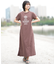 ROXY(ロキシー)水陸両用 水着 UVケア ラッシュガード Tシャツワンピース RLY252621T/レディース ムラサキスポーツ