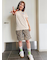 ANTIBAL(アンティバル)半袖Tシャツ バックプリント 252AN2ST468MU/レディース ムラサキスポーツ