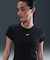 NIKE(ナイキ)半袖Tシャツ タイト リブショートスリーブTシャツ 刺繍ロゴ HV4995-010/レディース ムラサキスポーツ