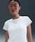 NIKE(ナイキ)半袖Tシャツ タイト リブショートスリーブTシャツ 刺繍ロゴ HV4995-100/レディース ムラサキスポーツ