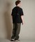 THREE WEATHER(スリーウェザー)半袖 Tシャツ ロゴ バックプリント 裾ドローコード TW SURF TEE TW25F-2101/メンズ ムラサキスポーツ