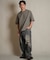 THREE WEATHER(スリーウェザー)半袖 Tシャツ ロゴ バックプリント 裾ドローコード TW SURF TEE TW25F-2101/メンズ ムラサキスポーツ