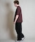 THREE WEATHER(スリーウェザー)半袖 Tシャツ ロゴ バックプリント 裾ドローコード TW SURF TEE TW25F-2101/メンズ ムラサキスポーツ