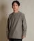 THREE WEATHER(スリーウェザー)長袖 Tシャツ ロンT ロゴ バックプリント 裾ドローコード TW SURF LSTEE TW25F-2201 /メンズ ムラサキスポーツ