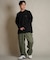 THREE WEATHER(スリーウェザー)長袖 Tシャツ ロンT ロゴ バックプリント 裾ドローコード TW SURF LSTEE TW25F-2201 /メンズ ムラサキスポーツ
