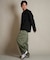 THREE WEATHER(スリーウェザー)長袖 Tシャツ ロンT ロゴ バックプリント 裾ドローコード TW SURF LSTEE TW25F-2201 /メンズ ムラサキスポーツ
