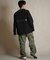 THREE WEATHER(スリーウェザー)長袖 Tシャツ ロンT ロゴ バックプリント 裾ドローコード TW SURF LSTEE TW25F-2201 /メンズ ムラサキスポーツ