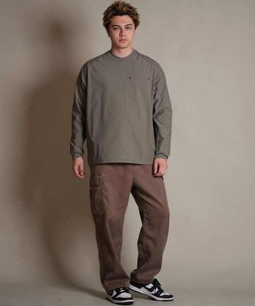 THREE WEATHER(スリーウェザー)長袖 Tシャツ ロンT 胸ポケット ポケT