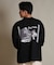 【限定】DEAR LAUREL(ディアローレル)長袖 Tシャツ ロンT バックプリント SURF GARDEN LONG SLEEVE T D25F-2201/メンズ ムラサキスポーツ限定