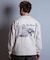 【限定】DEAR LAUREL(ディアローレル)長袖 Tシャツ ロンT バックプリント SURF GARDEN LONG SLEEVE T D25F-2201/メンズ ムラサキスポーツ限定