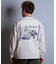 【限定】DEAR LAUREL(ディアローレル)長袖 Tシャツ ロンT バックプリント SURF GARDEN LONG SLEEVE T D25F-2201/メンズ ムラサキスポーツ限定