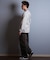 【限定】DEAR LAUREL(ディアローレル)長袖 Tシャツ ロンT バックプリント SURF GARDEN LONG SLEEVE T D25F-2201/メンズ ムラサキスポーツ限定