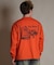 【限定】DEAR LAUREL(ディアローレル)長袖 Tシャツ ロンT バックプリント SURF GARDEN LONG SLEEVE T D25F-2201/メンズ ムラサキスポーツ限定