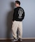 【限定】DEAR LAUREL(ディアローレル)長袖 Tシャツ ロンT バックプリント MARIA LONG SLEEVE T D25F-2202/メンズ ムラサキスポーツ限定