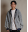 【限定】DEAR LAUREL(ディアローレル)デニム パーカー ジャケット メンズ ジップアップ ウォッシュ加工 ヴィンテージ風 D25F-0105 メンズ ムラサキスポーツ限定