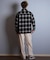 【限定】DEAR LAUREL(ディアローレル)長袖シャツ チェック ネルシャツ FLANNEL SHIRT D25F-2603/メンズ ムラサキスポーツ限定