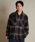 【限定】DEAR LAUREL(ディアローレル)長袖シャツ チェック ネルシャツ FLANNEL SHIRT D25F-2603/メンズ ムラサキスポーツ限定