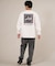 【限定】lost 長袖 Tシャツ ロンT メンズ バックプリント ペイズリー柄 SPACER LS TEE L25F-2202 ロスト/メンズ ムラサキスポーツ限定