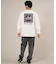 【限定】lost 長袖 Tシャツ ロンT メンズ バックプリント ペイズリー柄 SPACER LS TEE L25F-2202 ロスト/メンズ ムラサキスポーツ限定
