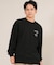 【限定】lost 長袖 Tシャツ ロンT  バックプリント ロゴ BLACK SHEEP LS TEE ロスト/メンズ ムラサキスポーツ限定