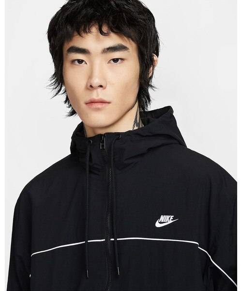 Nike ブラック ナイロンジャケット フルジップ NIKE/ナイキ ナイロンジャケット フルジップ HJ2013-010