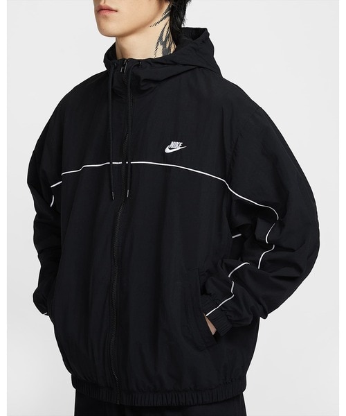 Nike ブラック ナイロンジャケット フルジップ NIKE ナイロンジャケット NIKE/ナイキ テックWRフルジップ