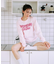 【限定】RIKKA FEMME(リッカファム)発泡プリント ロンT 長袖Tシャツ RF25FW01/レディース ムラサキスポーツ限定