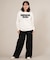【限定】RIKKA FEMME(リッカファム)発泡プリント ロンT 長袖Tシャツ RF25FW01/レディース ムラサキスポーツ限定