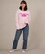 【限定】RIKKA FEMME(リッカファム)発泡プリント ロンT 長袖Tシャツ RF25FW01/レディース ムラサキスポーツ限定