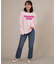 【限定】RIKKA FEMME(リッカファム)発泡プリント ロンT 長袖Tシャツ RF25FW01/レディース ムラサキスポーツ限定