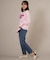 【限定】RIKKA FEMME(リッカファム)発泡プリント ロンT 長袖Tシャツ RF25FW01/レディース ムラサキスポーツ限定