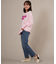 【限定】RIKKA FEMME(リッカファム)発泡プリント ロンT 長袖Tシャツ RF25FW01/レディース ムラサキスポーツ限定