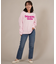 【限定】RIKKA FEMME(リッカファム)発泡プリント ロンT 長袖Tシャツ RF25FW01/レディース ムラサキスポーツ限定