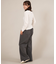 【限定】RIKKA FEMME(リッカファム)ロンT 長袖Tシャツ ギャザー RF25FW02/レディース ムラサキスポーツ限定