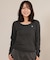 【限定】RIKKA FEMME(リッカファム)ロンT 長袖Tシャツ ギャザー RF25FW02/レディース ムラサキスポーツ限定