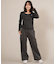 【限定】RIKKA FEMME(リッカファム)ロンT 長袖Tシャツ ギャザー RF25FW02/レディース ムラサキスポーツ限定
