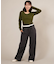 【限定】RIKKA FEMME(リッカファム)ヘンリーネックロンT 長袖Tシャツ RF25FW03/レディース ムラサキスポーツ限定